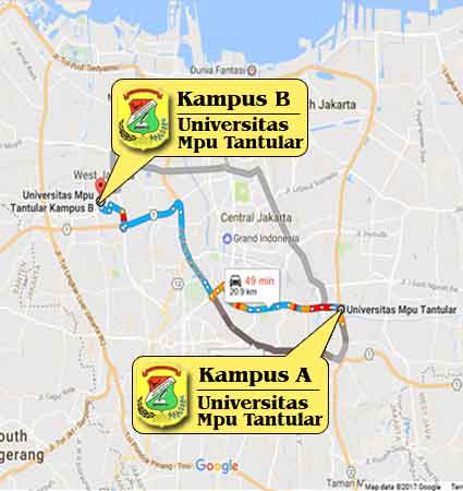 Lokasi dan Peta (Google Map) Mpu Tantular Kedoya Jakarta  Nomor